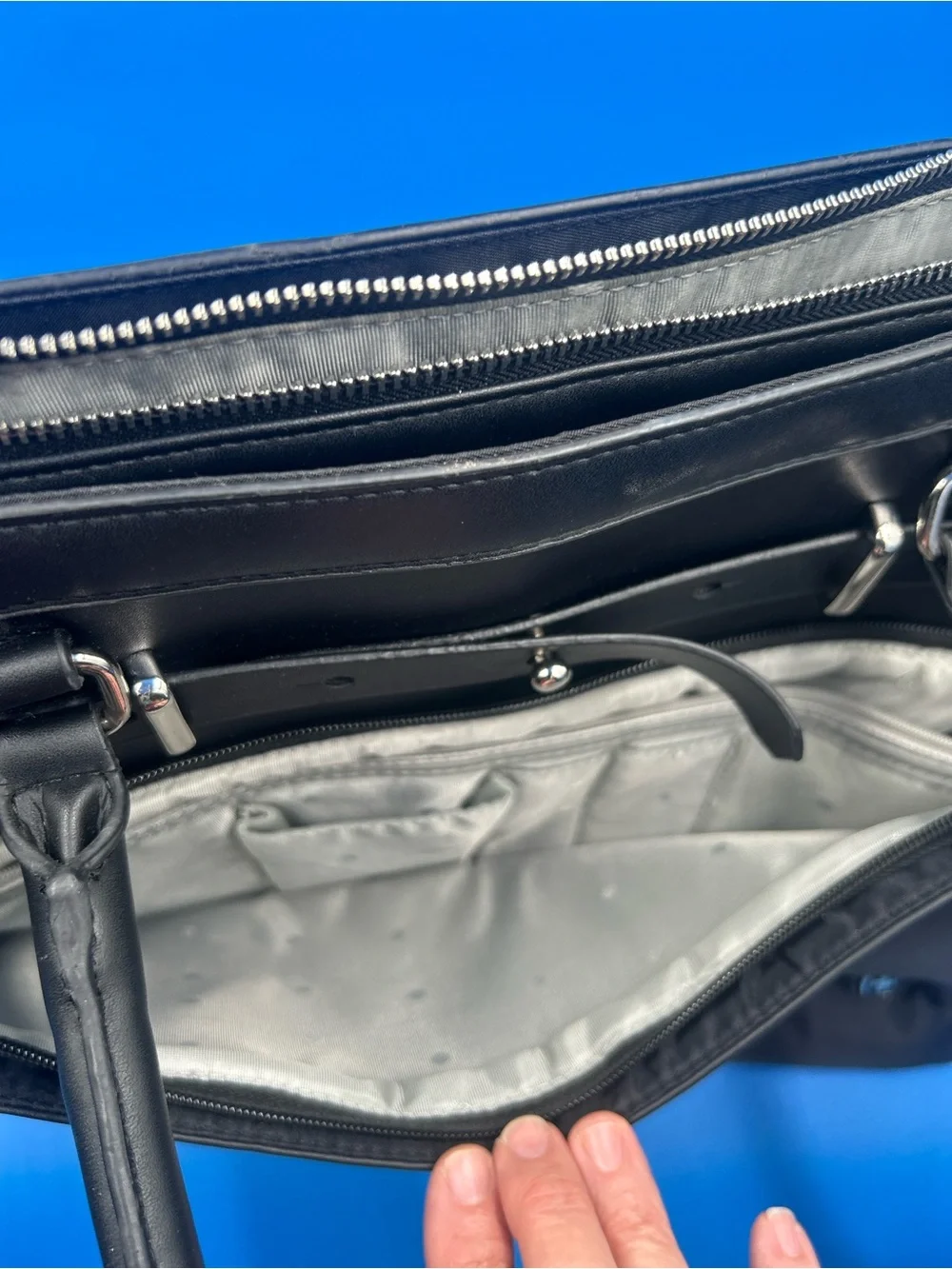 Swiss Gear Black Laptop Tote Bag with Dual Handles